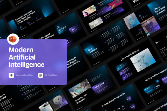 Modern Artificial Intelligence PowerPoint Template
